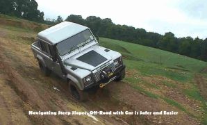 Navigating Steep Slopes, Off-Road with Car is Safer and Easier Navigating Steep Slopes